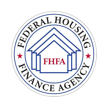 Federal Housing Finance Agency - STICKER Vinyl Kiss-Cut Decal 4 Inch White - The Sticker Space