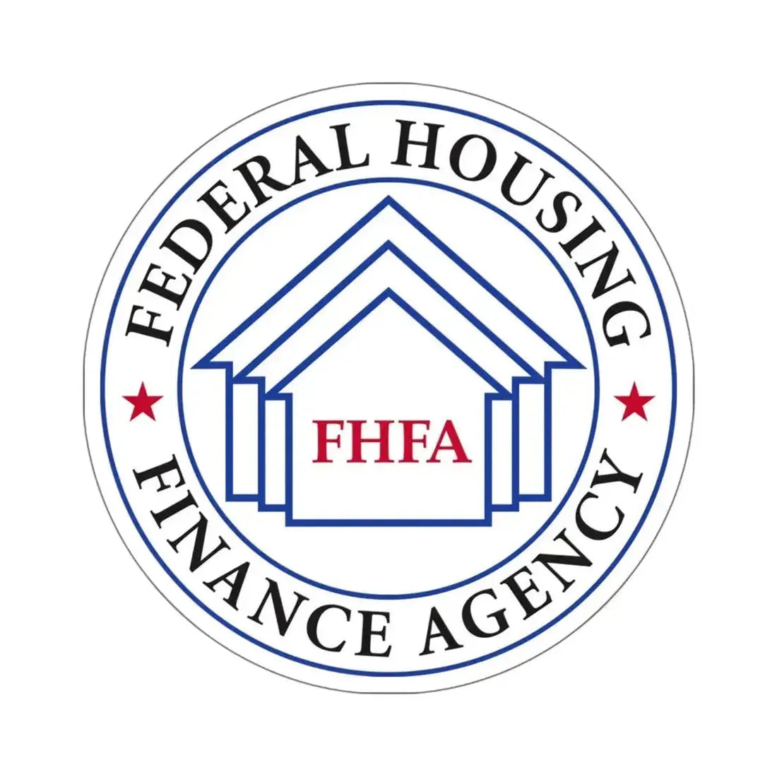 Federal Housing Finance Agency - STICKER Vinyl Kiss-Cut Decal 6 Inch White - The Sticker Space