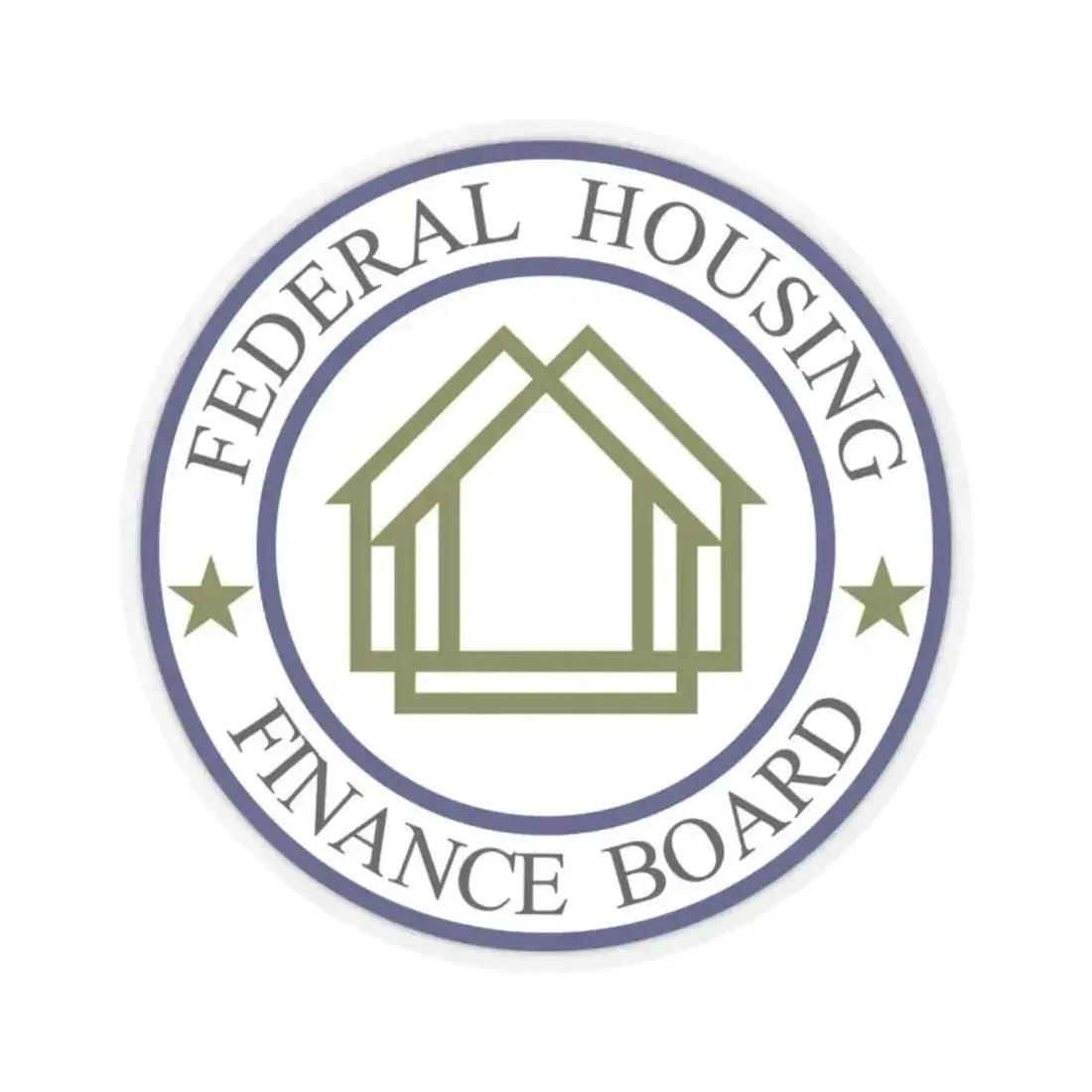 Federal Housing Finance Board - STICKER Vinyl Kiss-Cut Decal 2 Inch Transparent - The Sticker Space