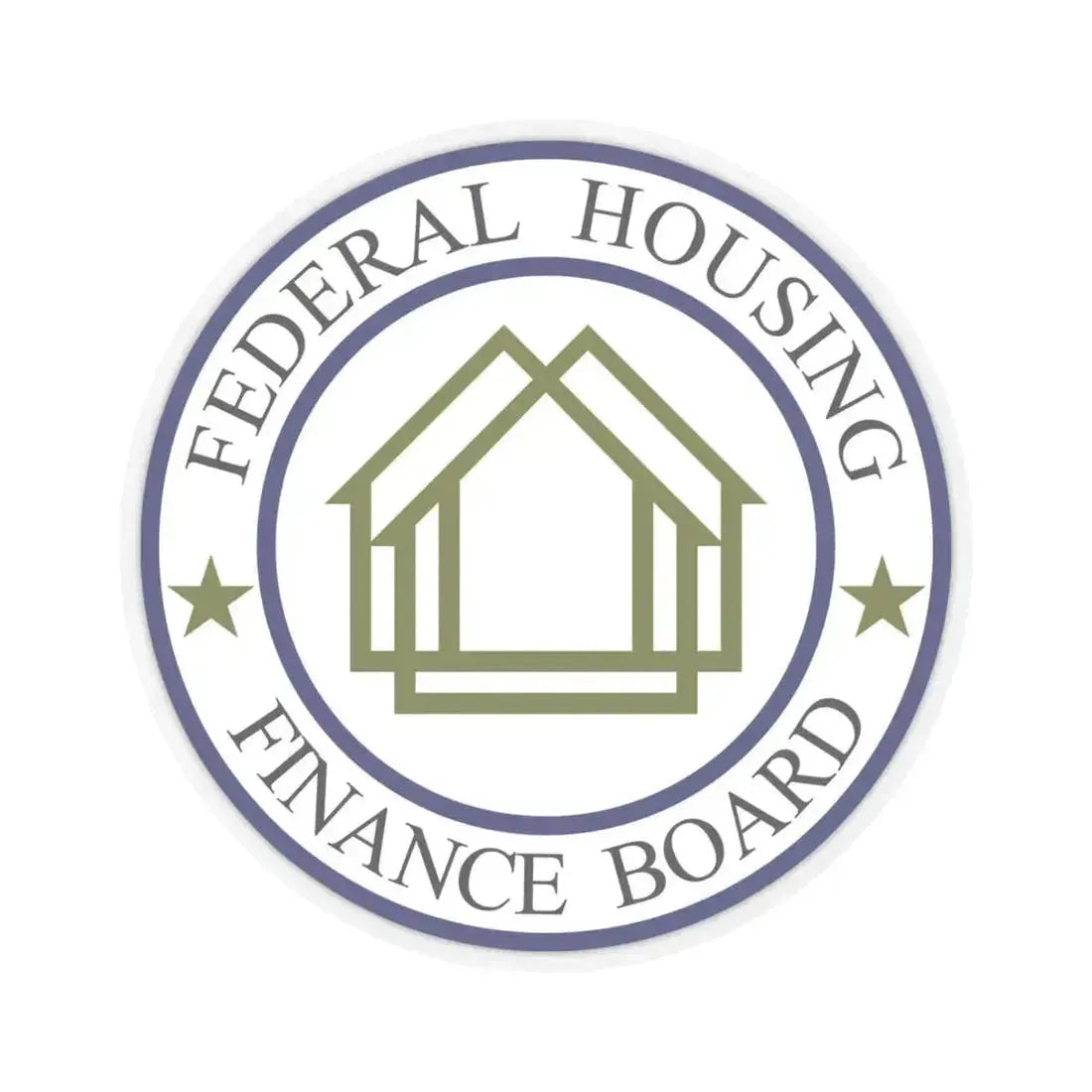 Federal Housing Finance Board - STICKER Vinyl Kiss-Cut Decal 4 Inch Transparent - The Sticker Space