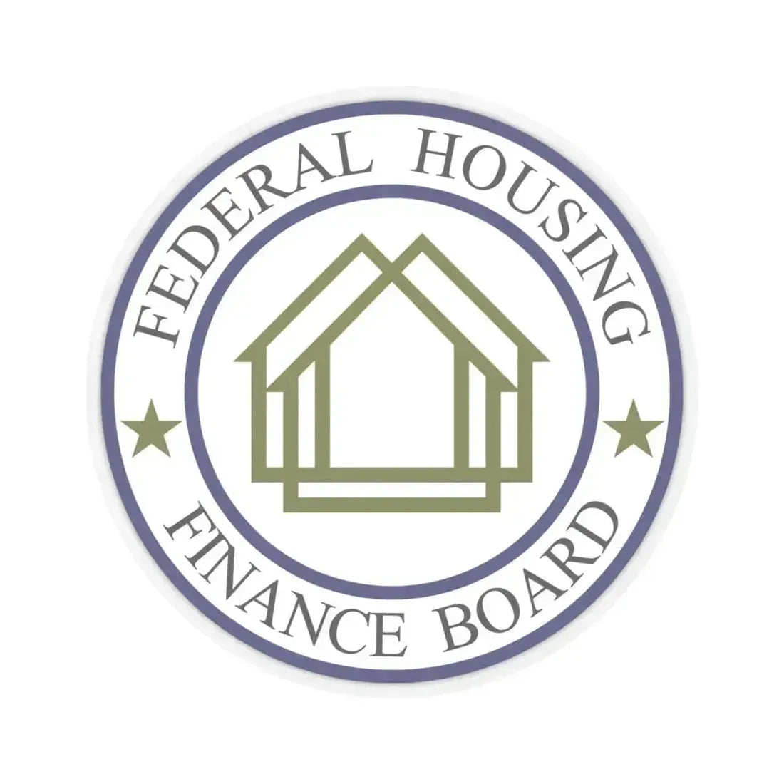 Federal Housing Finance Board - STICKER Vinyl Kiss-Cut Decal 6 Inch Transparent - The Sticker Space
