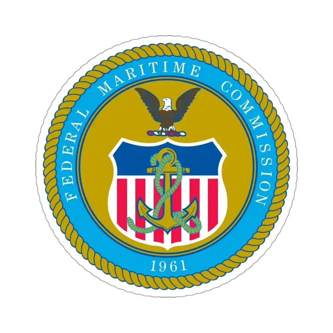 Federal Maritime Commission STICKER Vinyl Die-Cut Decal 4 Inch - The Sticker Space