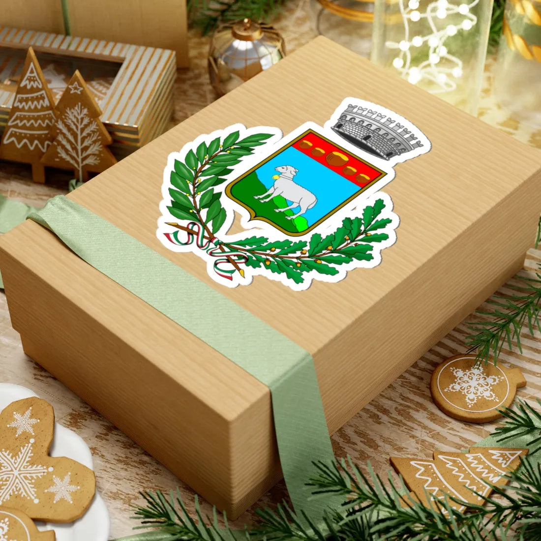 Feisoglio-Stemma (Italy) (Coat of Arms) STICKER Vinyl Kiss-Cut Decal - The Sticker Space