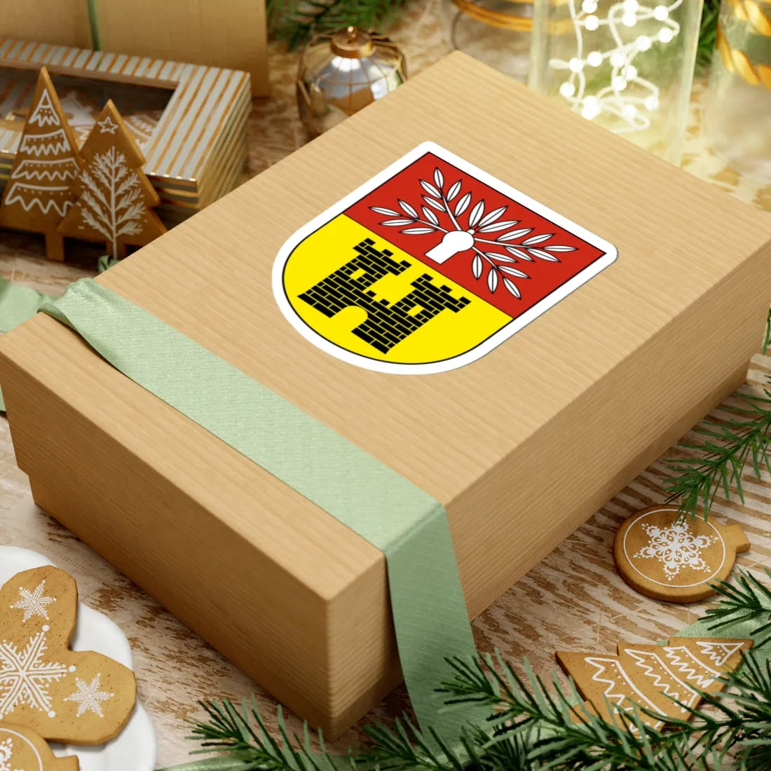 FelbenWellhausen-blazon (Switzerland) (Coat of Arms) STICKER Vinyl Kiss-Cut Decal - The Sticker Space