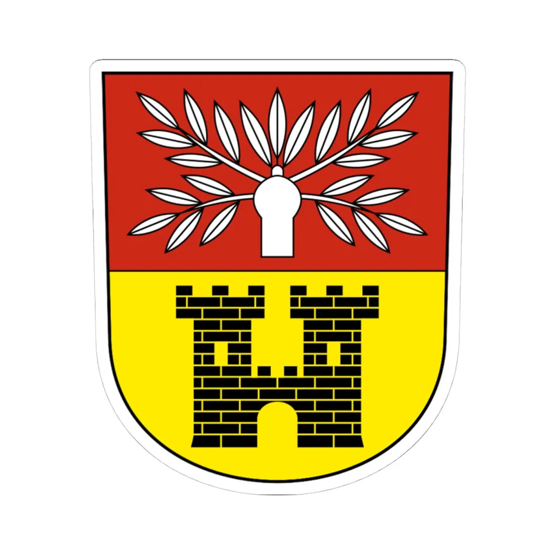 FelbenWellhausen-blazon (Switzerland) (Coat of Arms) STICKER Vinyl Kiss-Cut Decal - The Sticker Space
