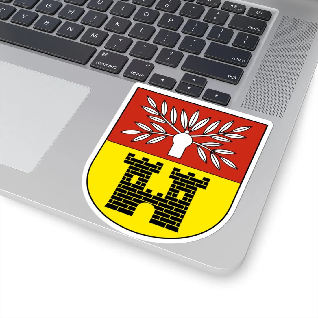 FelbenWellhausen-blazon (Switzerland) (Coat of Arms) STICKER Vinyl Kiss-Cut Decal - The Sticker Space