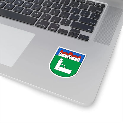 FeldbrunnenStNiklaus-blazon (Switzerland) (Coat of Arms) STICKER Vinyl Kiss-Cut Decal - The Sticker Space