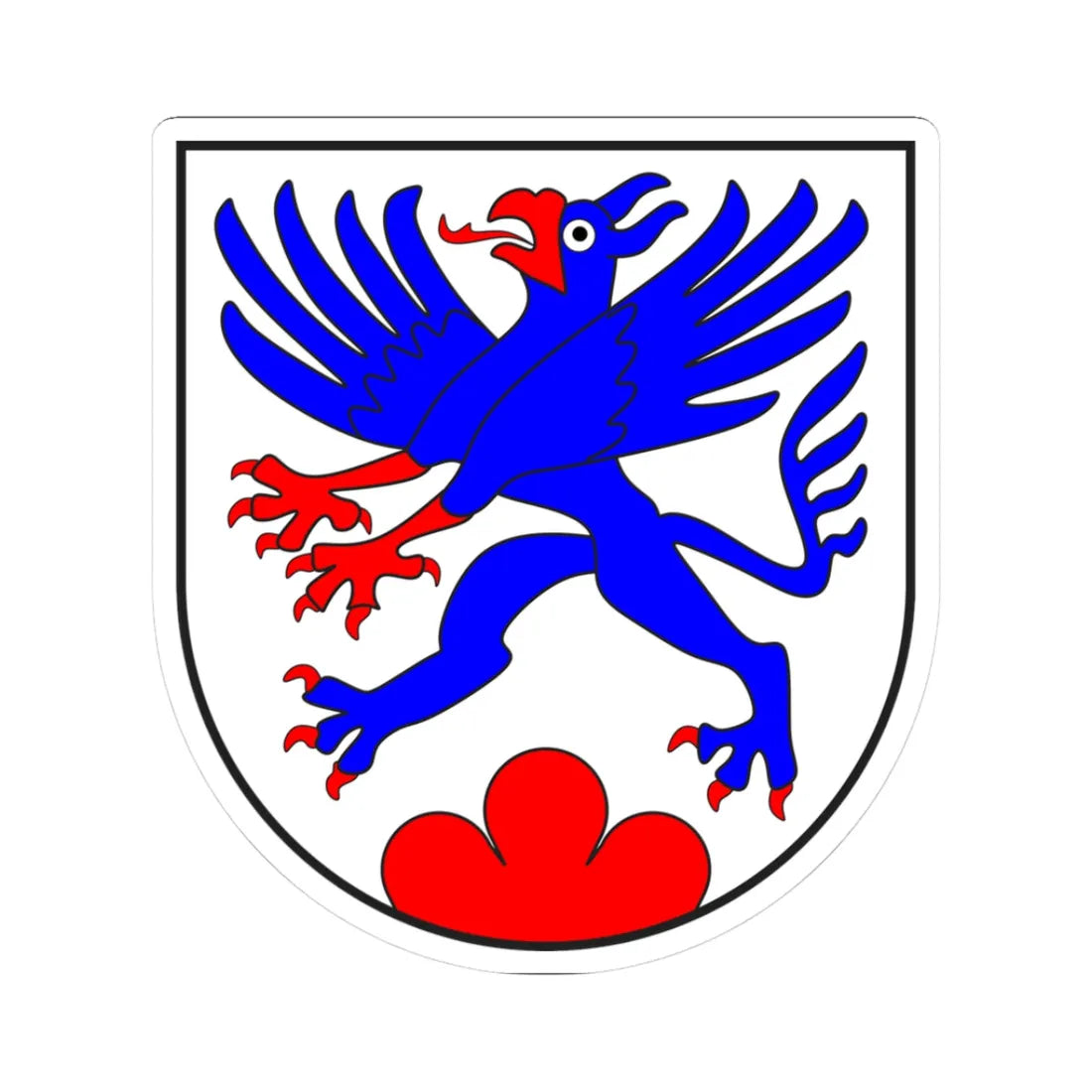 Feldis Veulden wappen (Switzerland) (Coat of Arms) STICKER Vinyl Kiss-Cut Decal 3 Inch White - The Sticker Space