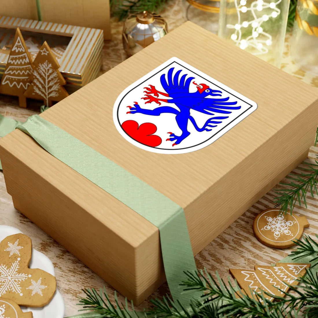 Feldis Veulden wappen (Switzerland) (Coat of Arms) STICKER Vinyl Kiss-Cut Decal - The Sticker Space