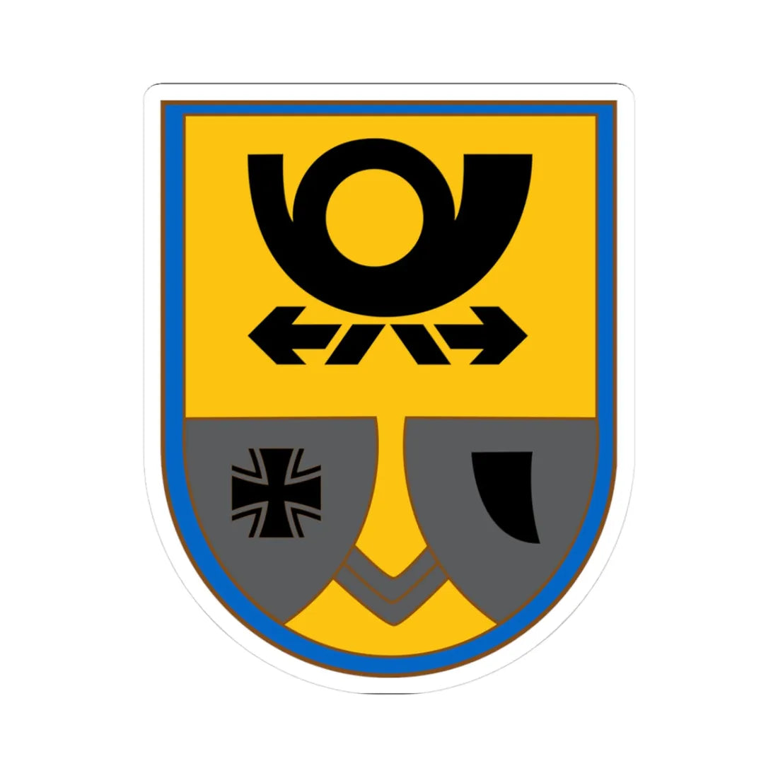 Feldpost1 (Germany) (Coat of Arms) STICKER Vinyl Kiss-Cut Decal 3 Inch White - The Sticker Space
