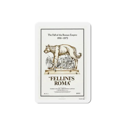 Fellini's Roma 1972 Movie Poster Refrigerator Magnet 2 Inch - The Sticker Space