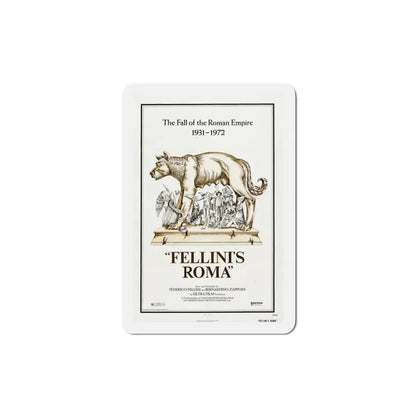 Fellini's Roma 1972 Movie Poster Refrigerator Magnet 4 Inch - The Sticker Space
