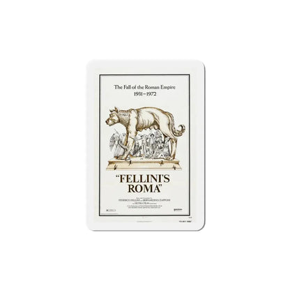 Fellini's Roma 1972 Movie Poster Refrigerator Magnet 6 Inch - The Sticker Space