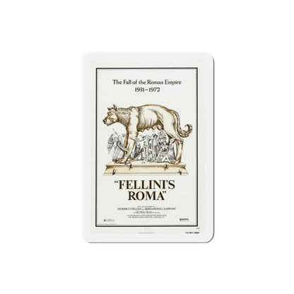 Fellini's Roma 1972 Movie Poster Refrigerator Magnet - The Sticker Space