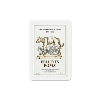 Fellini's Roma 1972 Movie Poster Refrigerator Magnet - The Sticker Space