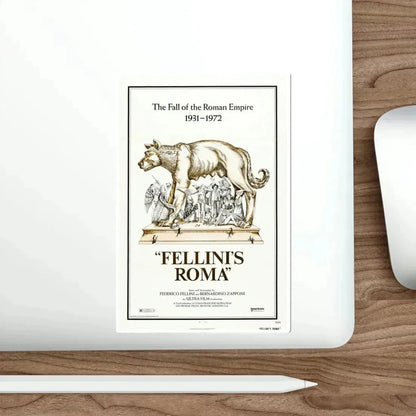 Fellini's Roma 1972 Movie Poster STICKER Vinyl Die-Cut Decal - The Sticker Space