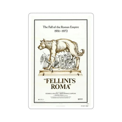 Fellini's Roma 1972 Movie Poster STICKER Vinyl Die-Cut Decal - The Sticker Space