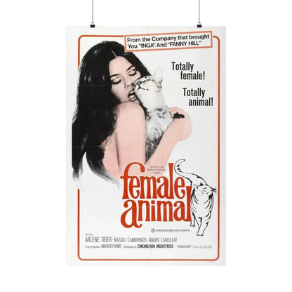 FEMALE ANIMAL 1970 - Paper Movie Poster - The Sticker Space