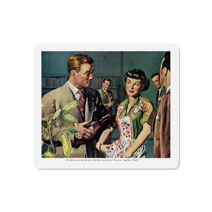 Female Conspiracy of One, 1950 (Magazine Illustration) Refrigerator Magnet - The Sticker Space