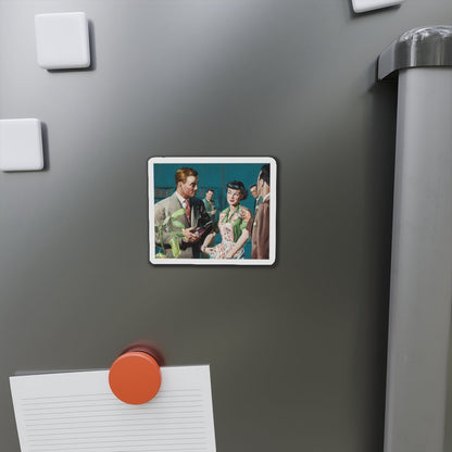 Female Conspiracy, The Saturday Evening Post magazine story illustration (Magazine Illustration) Refrigerator Magnet-The Sticker Space