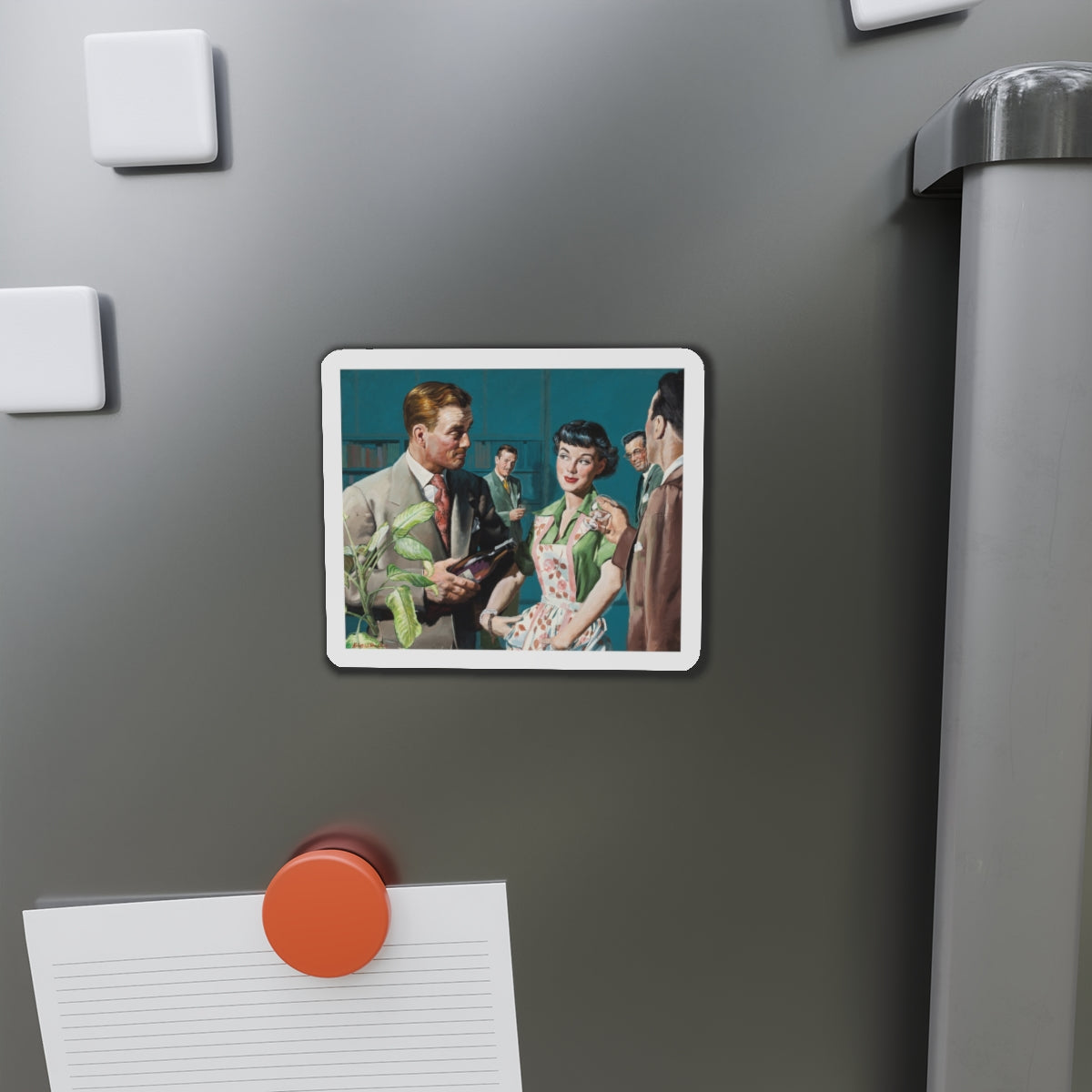 Female Conspiracy, The Saturday Evening Post magazine story illustration (Magazine Illustration) Refrigerator Magnet-The Sticker Space