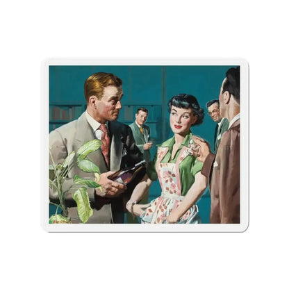 Female Conspiracy, The Saturday Evening Post magazine story illustration (Magazine Illustration) Refrigerator Magnet - The Sticker Space