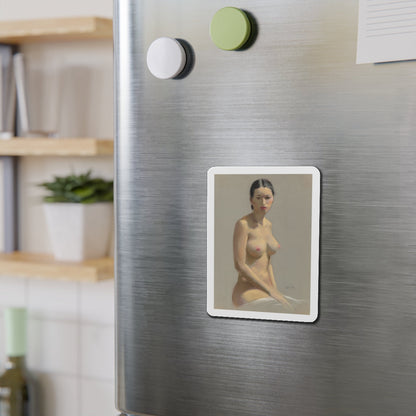 Female Nude (Magazine Illustration) Refrigerator Magnet-The Sticker Space