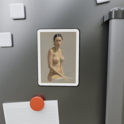 Female Nude (Magazine Illustration) Refrigerator Magnet-The Sticker Space