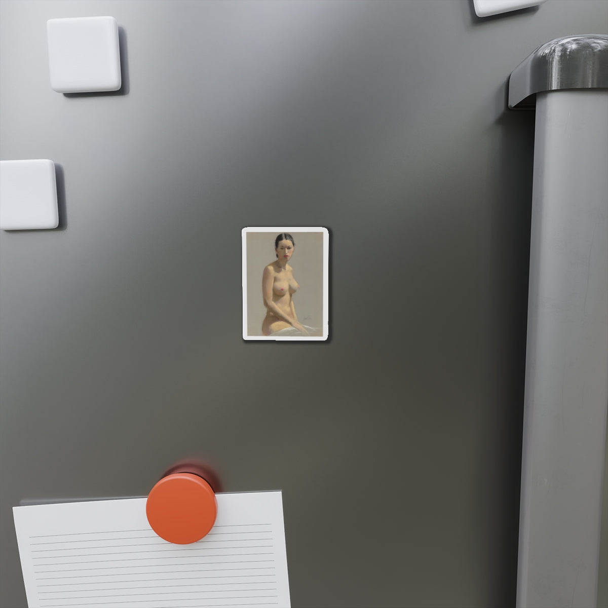 Female Nude (Magazine Illustration) Refrigerator Magnet-The Sticker Space