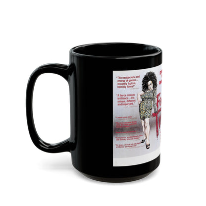 FEMALE TROUBLE 1974 Movie Poster - Black Coffee Mug-The Sticker Space