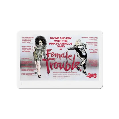 FEMALE TROUBLE 1974 Movie Poster - Refrigerator Magnet - The Sticker Space