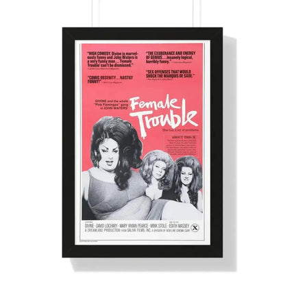 FEMALE TROUBLE (2) 1974 - Framed Movie Poster - The Sticker Space