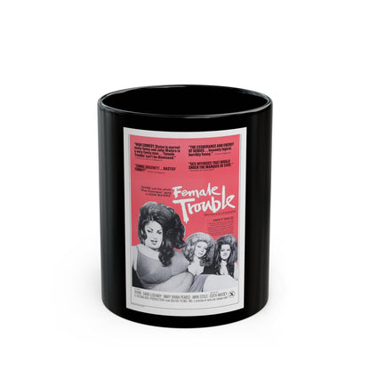 FEMALE TROUBLE (2) 1974 Movie Poster - Black Coffee Mug-11oz-The Sticker Space