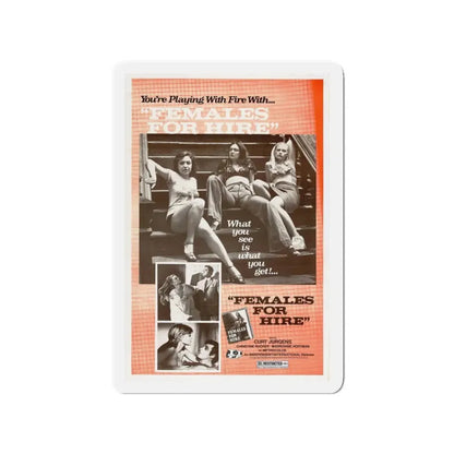 FEMALES FOR HIRE 1968 Movie Poster - Refrigerator Magnet 3 Inch - The Sticker Space