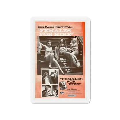FEMALES FOR HIRE 1968 Movie Poster - Refrigerator Magnet 4 Inch - The Sticker Space