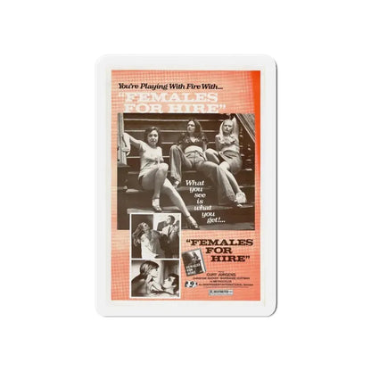 FEMALES FOR HIRE 1968 Movie Poster - Refrigerator Magnet 6 Inch - The Sticker Space