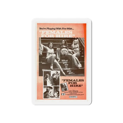 FEMALES FOR HIRE 1968 Movie Poster - Refrigerator Magnet 6 Inch - The Sticker Space