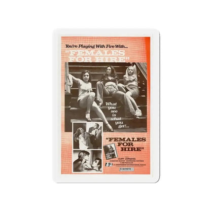 FEMALES FOR HIRE 1968 Movie Poster - Refrigerator Magnet - The Sticker Space