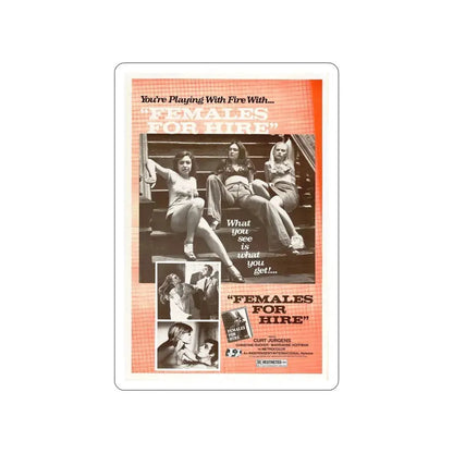 FEMALES FOR HIRE 1968 Movie Poster STICKER Vinyl Die-Cut Decal 6 Inch - The Sticker Space