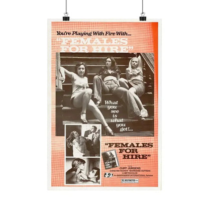FEMALES FOR HIRE 1968 - Paper Movie Poster - The Sticker Space