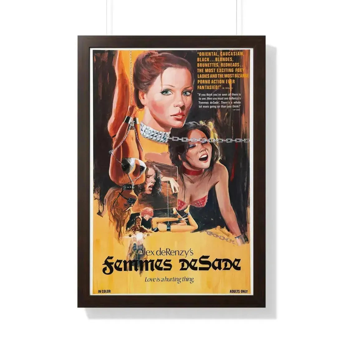 FEMMES DE SADE 1976 - Framed Movie Poster - The Sticker Space