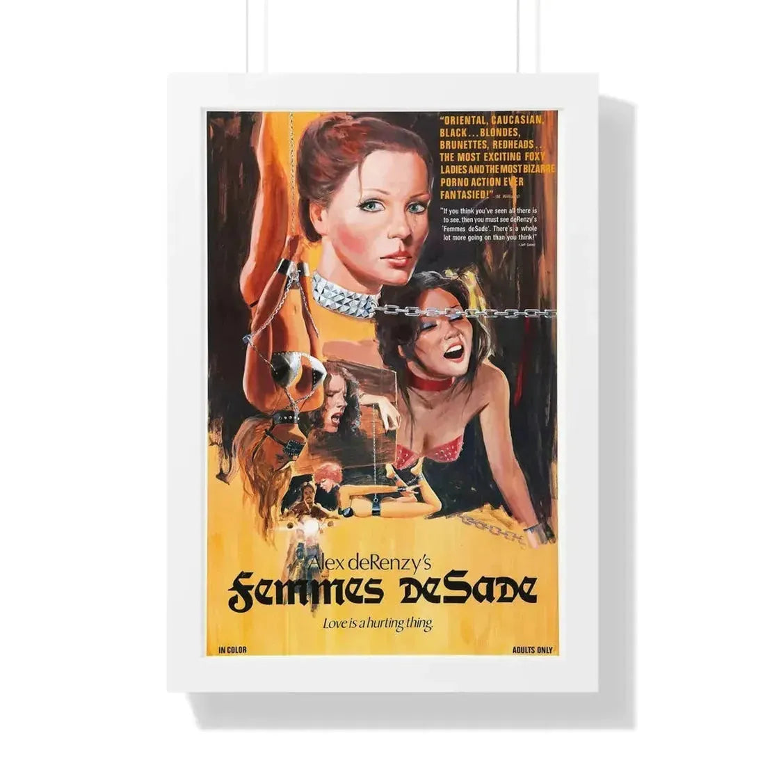 FEMMES DE SADE 1976 - Framed Movie Poster - The Sticker Space