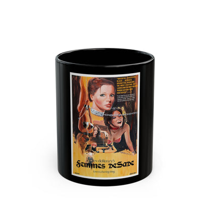 FEMMES DE SADE 1976 Movie Poster - Black Coffee Mug-11oz-The Sticker Space