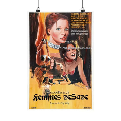 FEMMES DE SADE 1976 - Paper Movie Poster 12″ x 18″ Matte - The Sticker Space