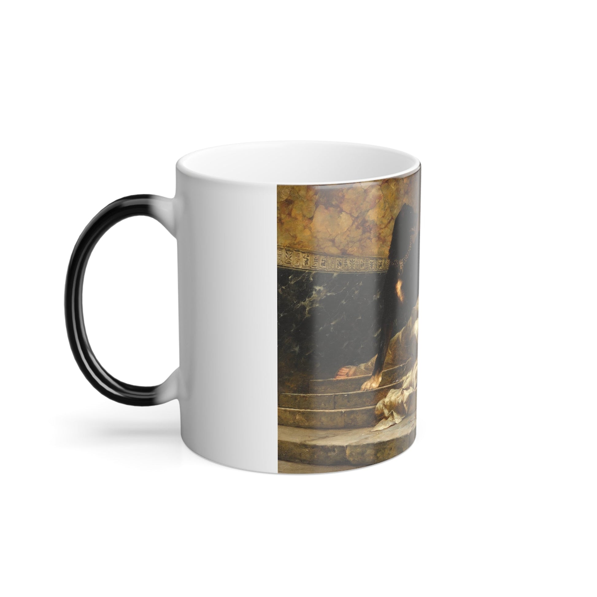 Ferdinand Keller (1842-1922) Selene thrown down by Argus - Oil on Canvas 1886 - Color Changing Mug 11oz-11oz-The Sticker Space