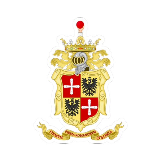 Fermo-Stemma (Italy) (Coat of Arms) STICKER Vinyl Kiss-Cut Decal 2 Inch White - The Sticker Space