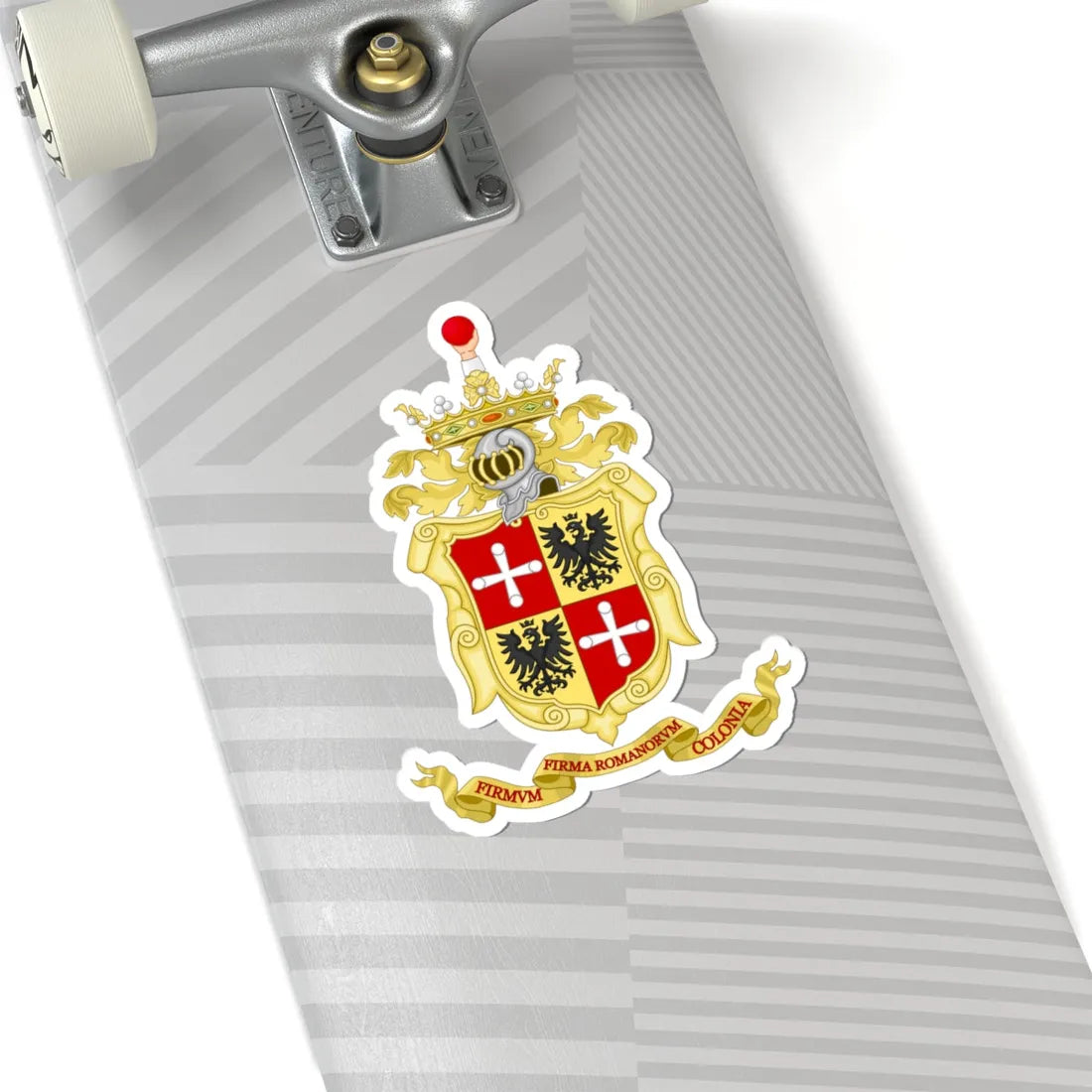 Fermo-Stemma (Italy) (Coat of Arms) STICKER Vinyl Kiss-Cut Decal - The Sticker Space