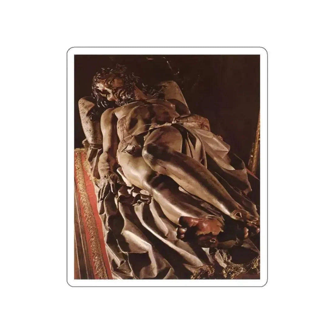 FERNANDEZ, Gregorio - The Dead Christ (Artwork) STICKER Vinyl Die-Cut Decal White Die-Cut 3 Inch - The Sticker Space