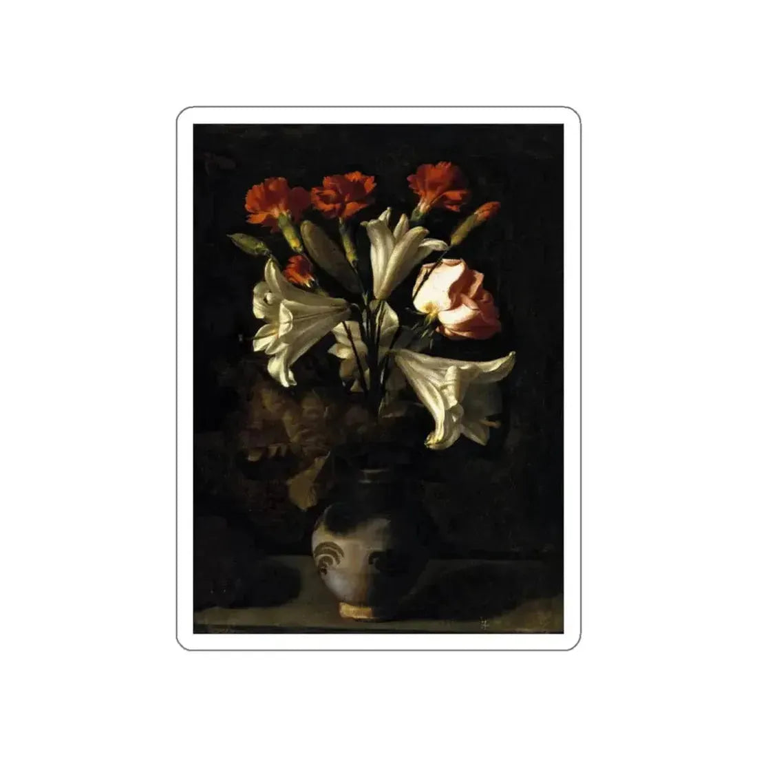FERNANDEZ, Juan - Vase of Flowers (Artwork) STICKER Vinyl Die-Cut Decal - The Sticker Space
