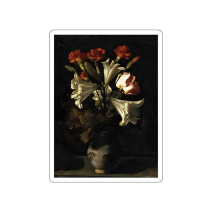 FERNANDEZ, Juan - Vase of Flowers (Artwork) STICKER Vinyl Die-Cut Decal White Die-Cut 2 Inch - The Sticker Space